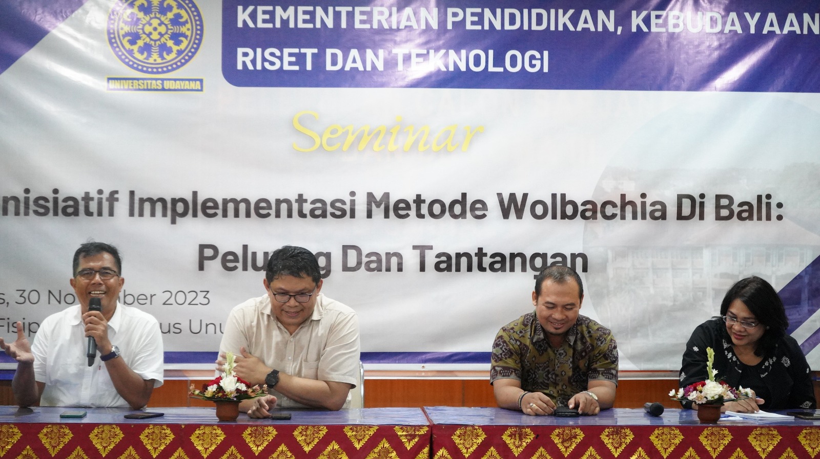 Tangkal Penyebaran Hoaks, Unud Selenggarakan Seminar Inisiatif Implementasi Metode Wolbachia